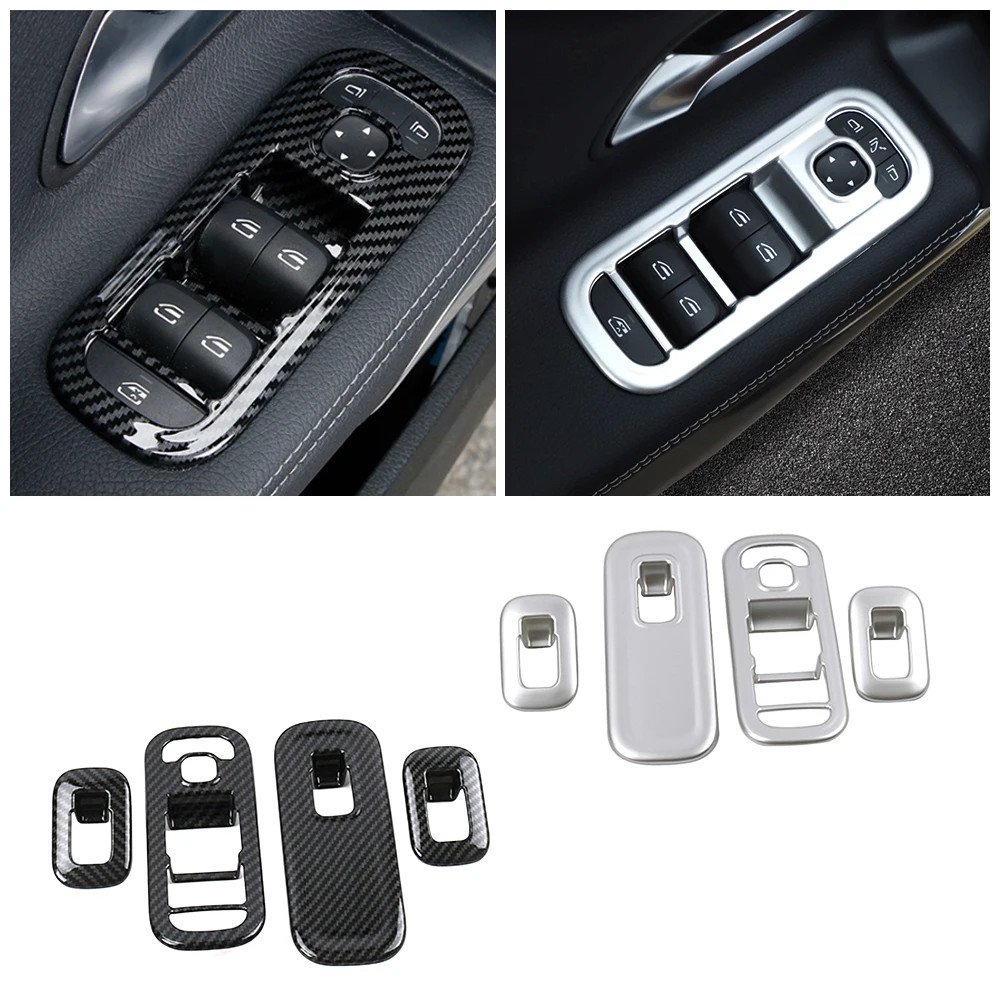 รถกระจกหน้าต่างลิฟท์ปุ่มสวิทช์แผงกรอบสําหรับ Mercedes Benz A Class CLA W177 C118 W177 V177 A180 CLA4