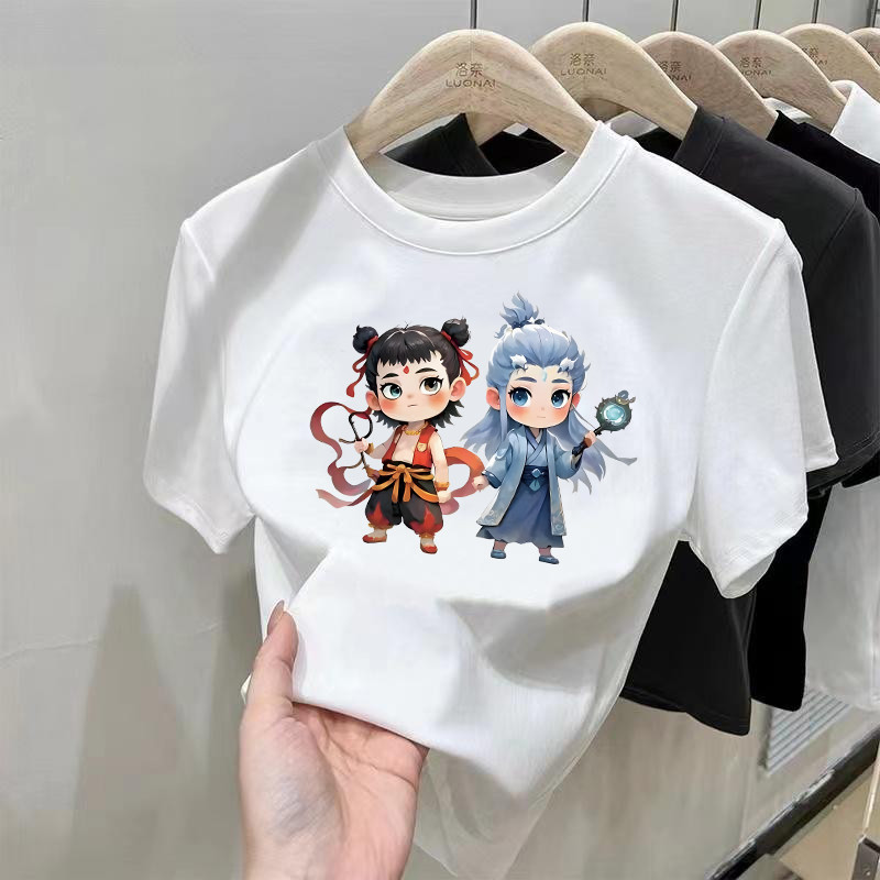 ราคาพิเศษ ล็อตสุดท้าย!! เสื้อยืดแขนสั้นผู้หญิงคอกลม ผ้าฝ้ายทรงสลิมฟิต สไตล์แฟชั่นการ์ตูน - รูปที่ 3