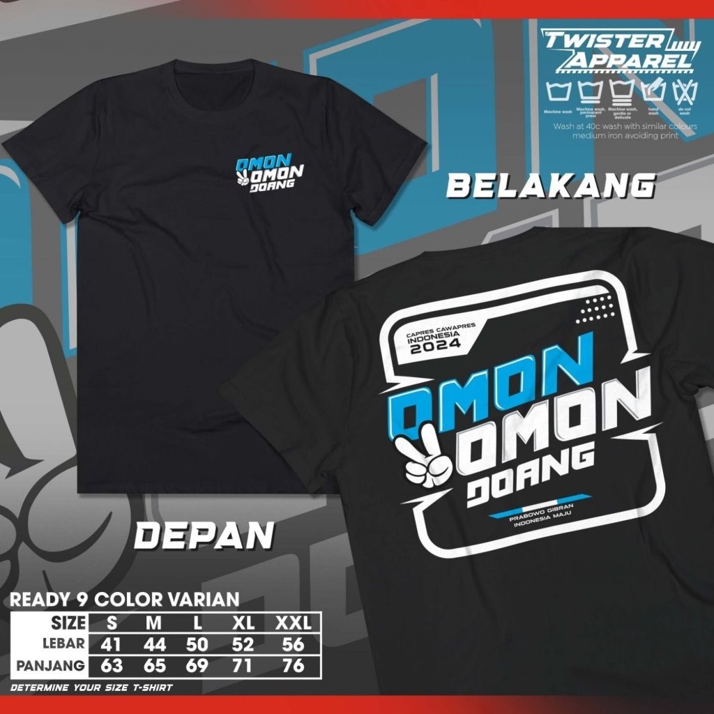 Prabowo President 2024 เสื้อยืด Omon Omon Doang - Prabowo Subianto Gibran เสื้อ Presidential Electio