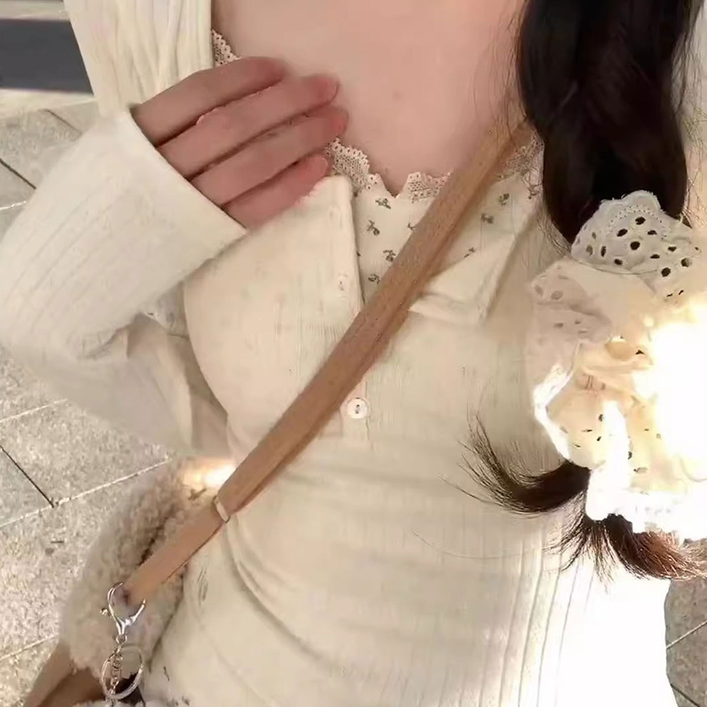 เสื้อแขนยาว สไตล์ฝรั่งเศสลายดอกไม้ลูกไม้สุดหวาน - รูปที่ 5