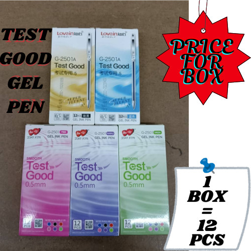 1BOX=12PCS ! ! !TEST GOOD GEL PEN 0.5 G-2501 **1BOX=12PCS** (PRICE FOR BOX)