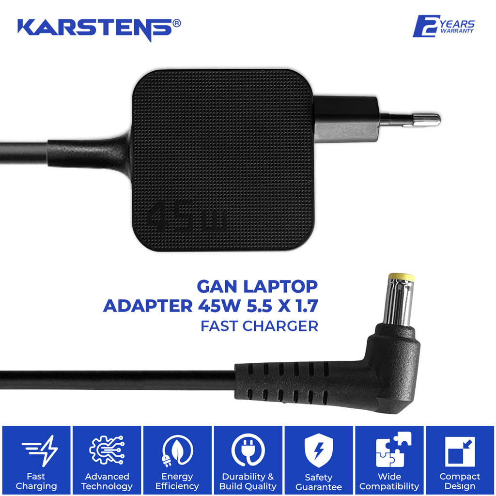 KASTENS GAN 45W CHARGER ADAPTER (5.5X1.7)