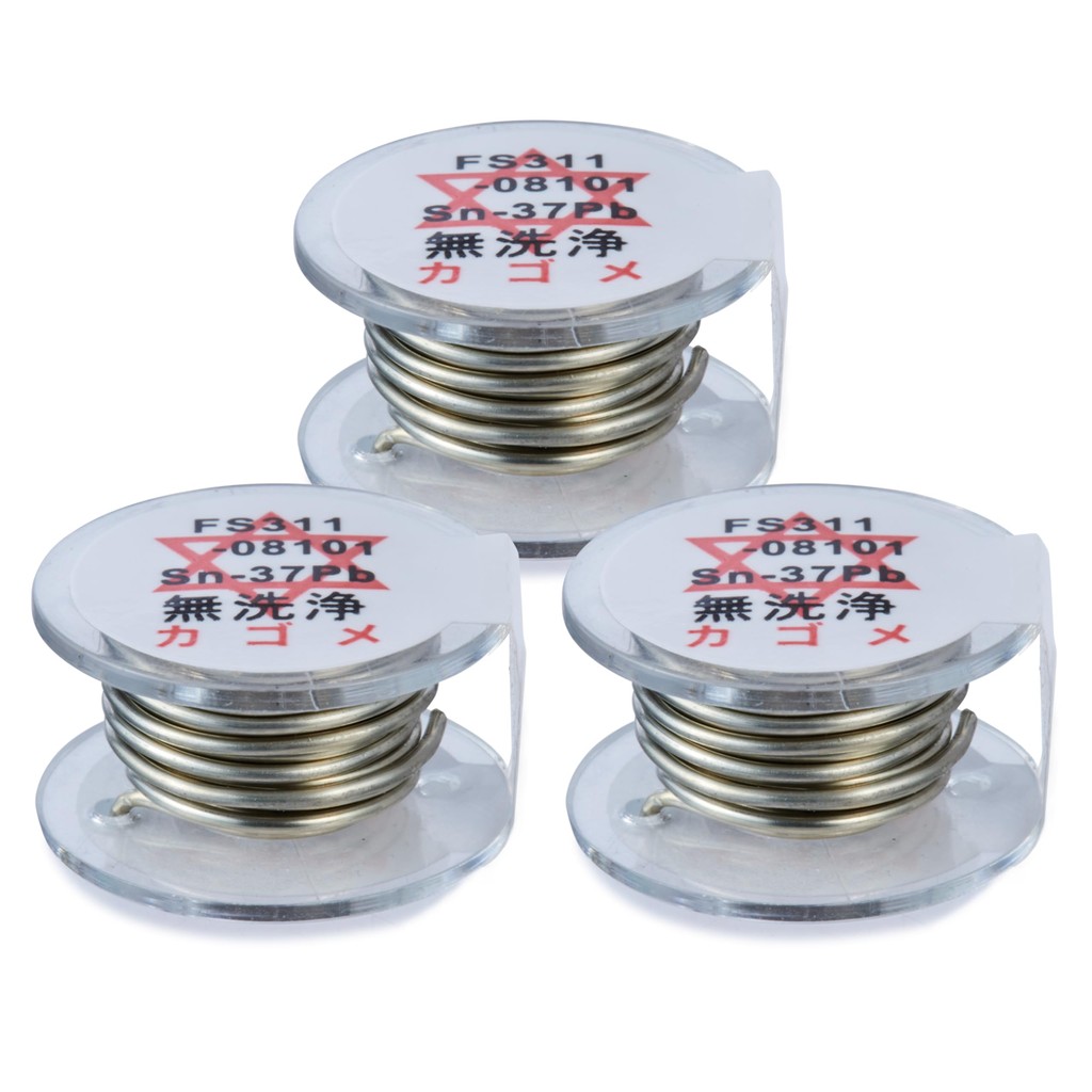 Hakkou Hexaol ตะกั่ว Eutectic Solder Sn-37Pb ไม่มีทําความสะอาดฟลักซ์ประเภท Φ0.8 มม.3 เมตร Fs311-0830