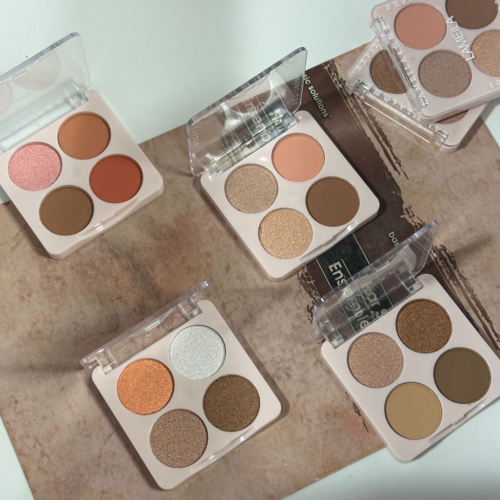 V-shop: อายแชโดว์ พาเลตอายแชโดว์กันน้ำ พาเลทอายแชโดว์ 4สี เนื้อกลิต​เตอร์​ สีY5273