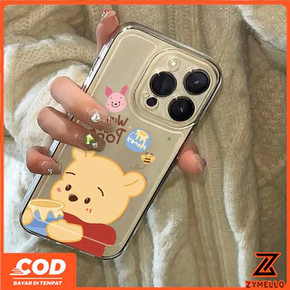 สําหรับ OPPO Reno 16F 15F 14F13F Reno 13 Pro V70 Y05 A6 PRO A6X A3 A5X A5 5G A3X A5 PRO A3 PRO V60 LITE V50 Y04 Y29 เคสโทรศัพท์ TPU หมีพูห์น่ารักการ์ตูน