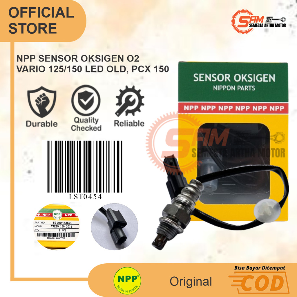 NPP เซนเซอร์ออกซิเจน O2 Honda Vario 125 150 LED เก่า 2014 PCX 150 CO2 Oxy ไอเสีย K35