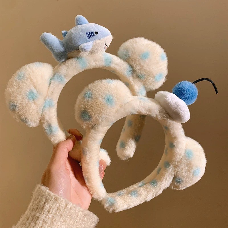 ที่คาดผมตุ๊กตาฉลาม ลายการ์ตูนน่ารัก ที่คาดผม เครื่องประดับผม แฟชั่นมาใหม่