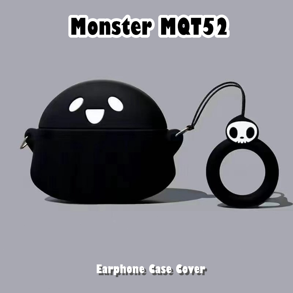 Trend Frontfor Monster MQT52 เคสซิลิโคนอ่อนนุ่มการ์ตูนที่น่าสนใจหูฟังฝาครอบ