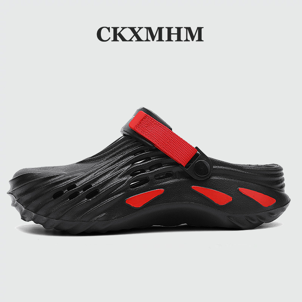 Ckxmhm 40-47 รองเท้าแตะผู้ชายรองเท้าอุดตันระบายอากาศน้ําหนักเบารองเท้าแตะรองเท้าแตะขนาดใหญ่ 46 47