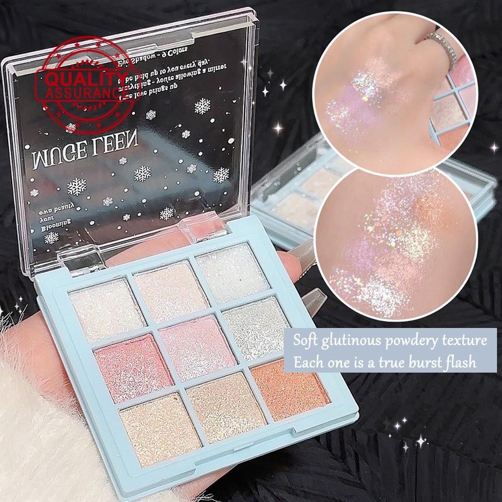 Snow Nine Color Eyeshadow Palette Eyeshadow Lasting Eyeshadow Setting Matte Waterproof D9h1