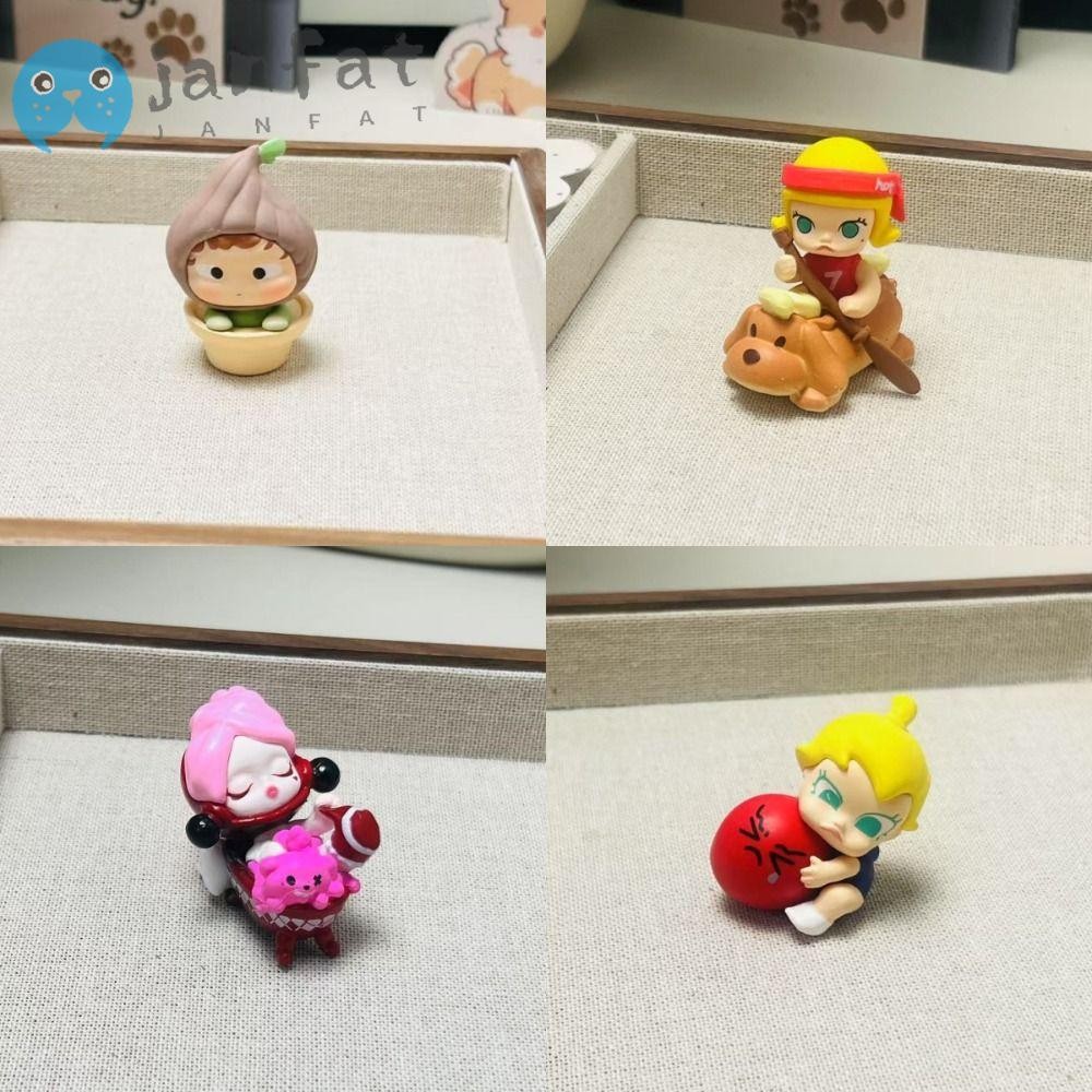 Janfat Heyone Ozai Mini Jewelry, Good Luck product Series MOLLY Carb-Lover Series Skullpanda Box, Popbean POP MART รูปปั้นจิ๋ว