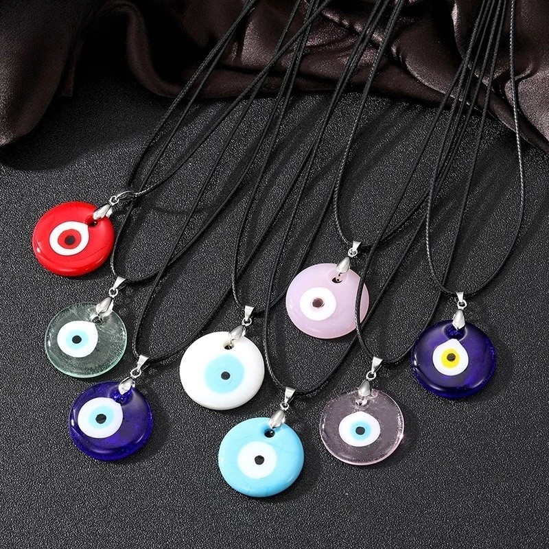 evil eye สร้อยคอจี้ตาปีศาจ 1 ชิ้น ของขวัญวันวาเลนไทน์ ของขวัญคู่รัก สร้อยคอแฟชั่น ผู้หญิง-