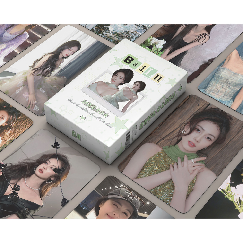 50-55pcs ละคร Northward Moonlight Mystique โฮโลแกรม Lomo การ์ด Actor Bai Lu Ao Ruipeng Holographic P