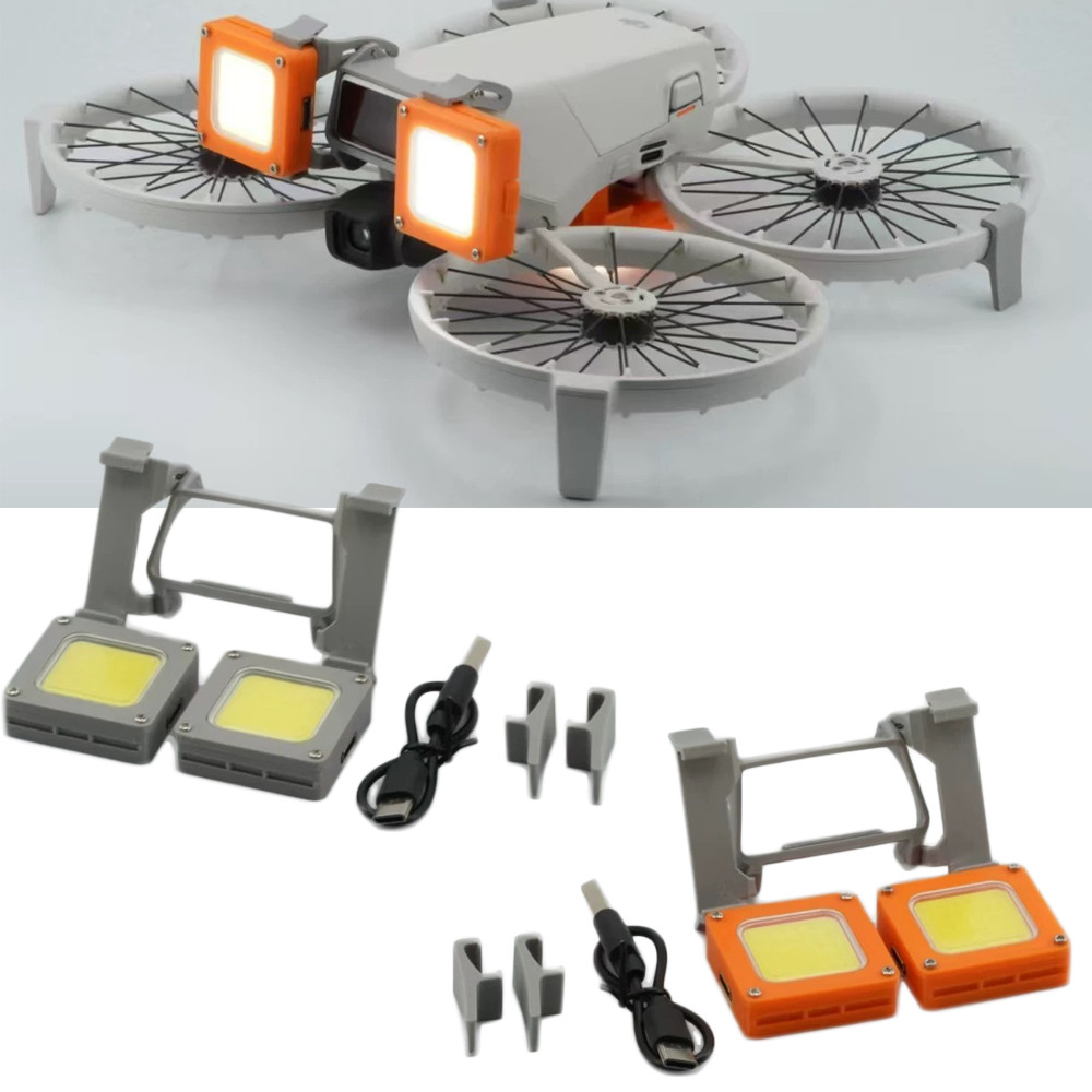 ไฟนําทางกลางคืนมัลติฟังก์ชั่นสําหรับ DJI Flip,DIY รวมกันจับคู่ LED อุปกรณ์เสริมไฟแฟลชสัญญาณไฟค้นหา
