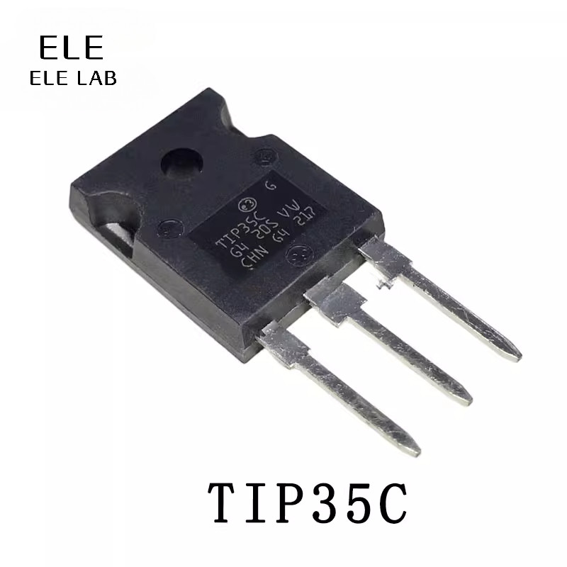 Original TIP35C NPN Darlington ทรานซิสเตอร์พลังงาน TO-247 100V 25A สําหรับเครื่องขยายเสียงที่มีความไวสูง, ไดรเวอร์มอเตอร์และการควบคุมอุตสาหกรรม