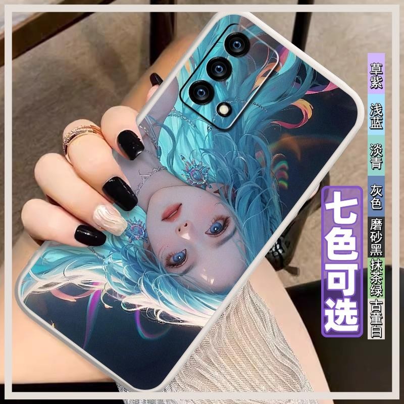 Dirt-resistant Cover Phone Case For OPPO K9/RealmeQ3 Pro Carnival Edition Girlfriend luxury Silica gel Blame Creative Anime