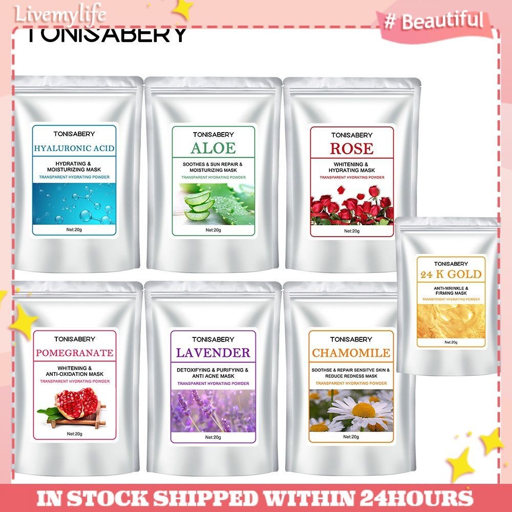 ♥ Skin Care Mask Powder Chamomile Facial Mask Smear Mask Mint Apply Mask Petal Mask Roses Health amp Beauty Jelly Mask Facial Care Soft Film Powder 20g #OUTDOOR