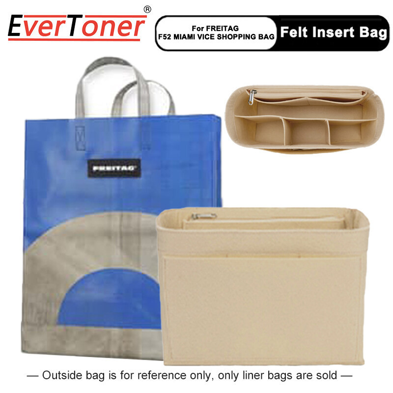 Evertoner กระเป๋าเครื่องสําอาง แบบพกพา มีซิป สําหรับ FREITAG F52 MIAMI VICE SHOPPING Bag