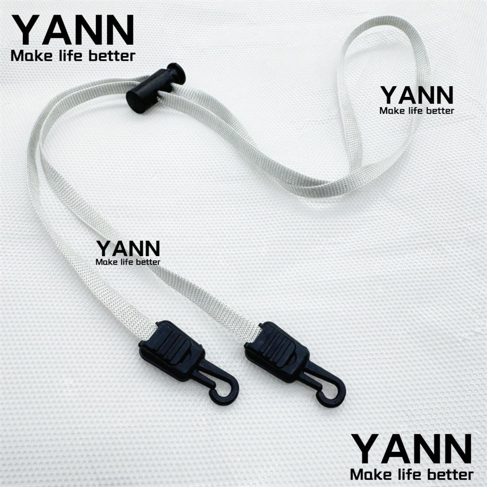 Yann1 สายเชือกคล้องคางยืดหยุ่น ปรับได้ สําหรับหมวกกันแดด
