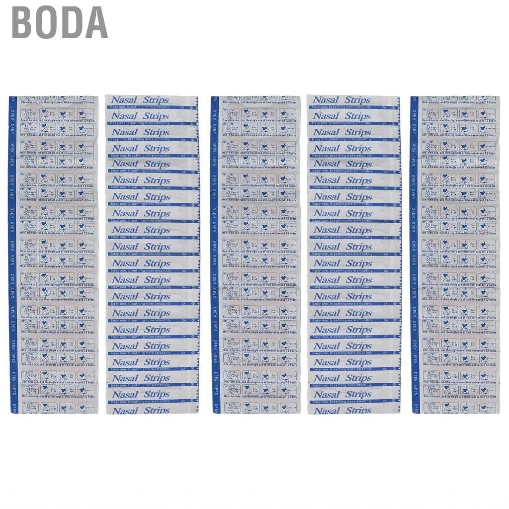 Boda แผ่นแปะจมูกป้องกันการนอนกรน 50 ชิ้นสำหรับหายใจ