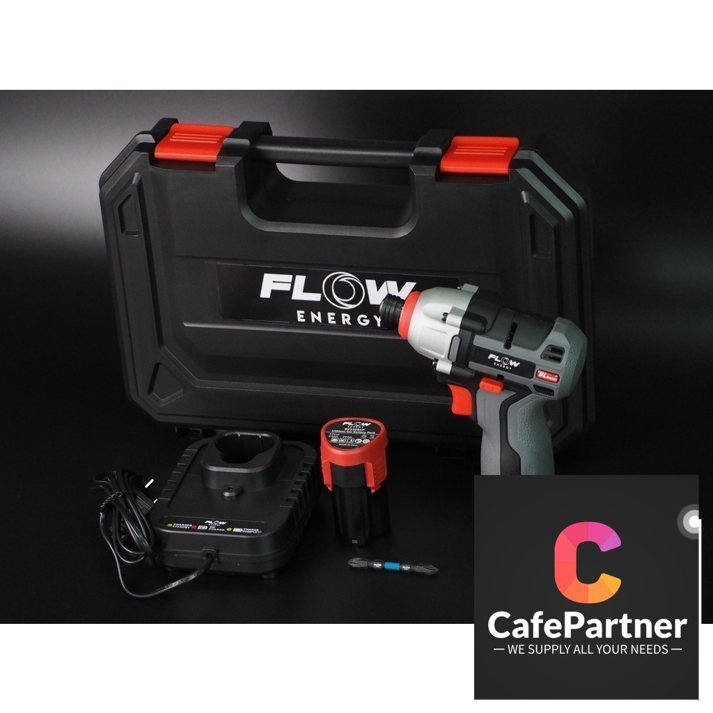 สว่านไร้สาย Brushless FLOW รุ่น FD-4 ขนาด 12 V / FLOW ENERGY FD-4 / เหมาะสำหรับงานขันสกรู เล็กแต่แรง