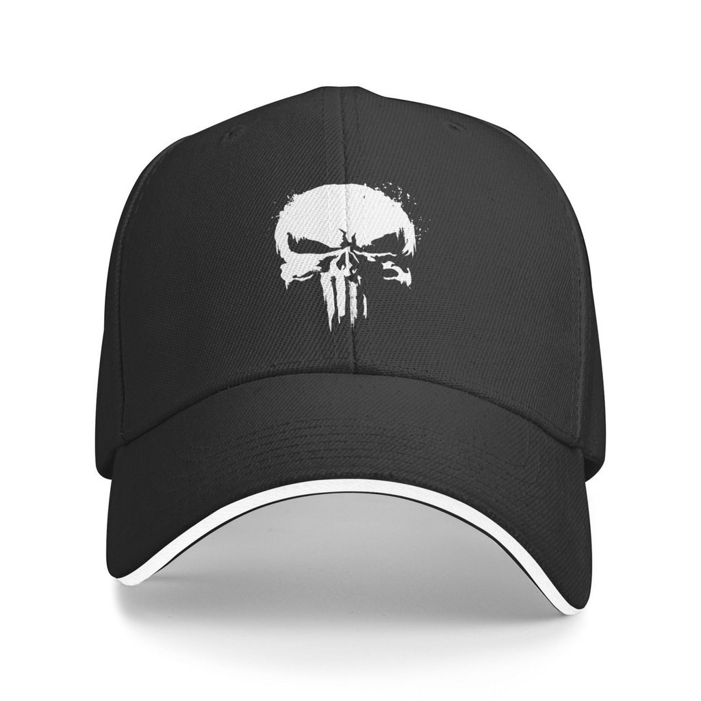 Punisher Skull Marvel Comics โปรโมชั่นหมวกเบสบอลระบายอากาศ