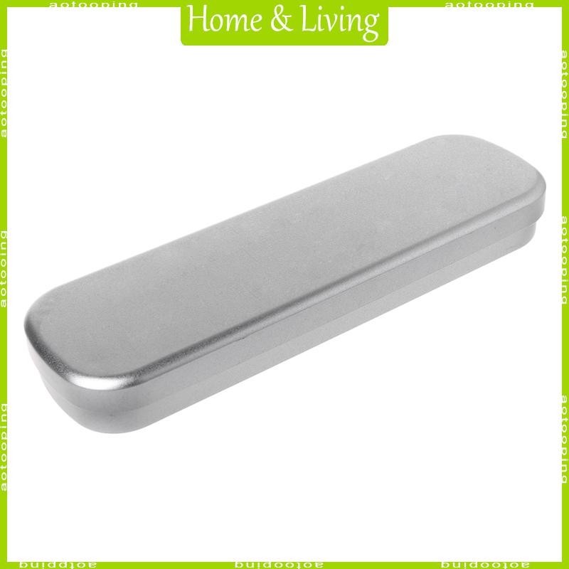 Aotoo กล่องเก็บเครื่องเขียน ปากกา ดินสอ เหล็ก แบบพกพา สําหรับนักเรียน สํานักงาน