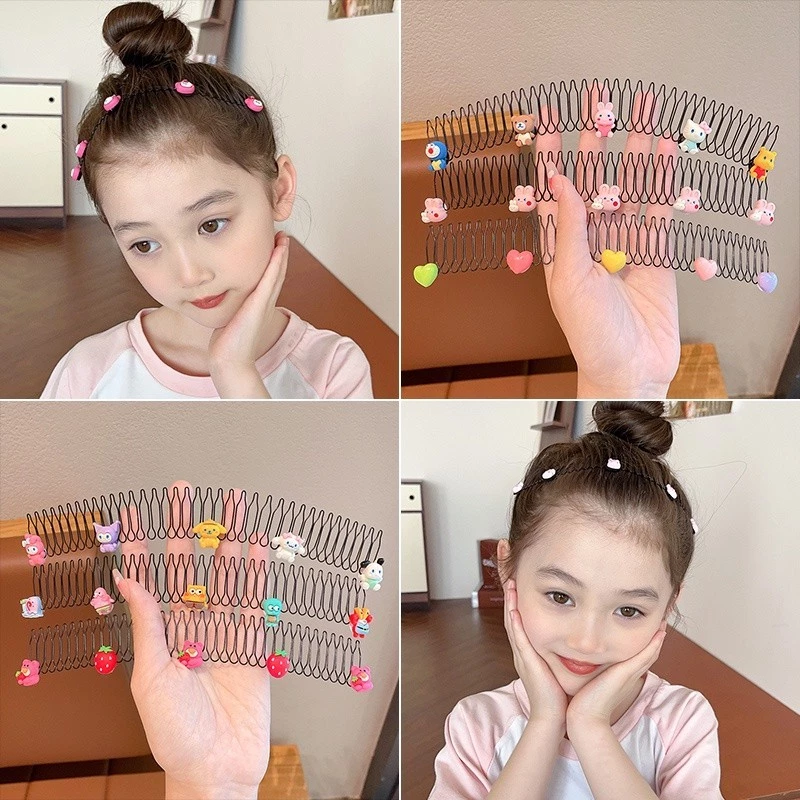 หวีดึงผม ลายดอกคามิเลีย แบบมองไม่เห็น สําหรับเด็ก
