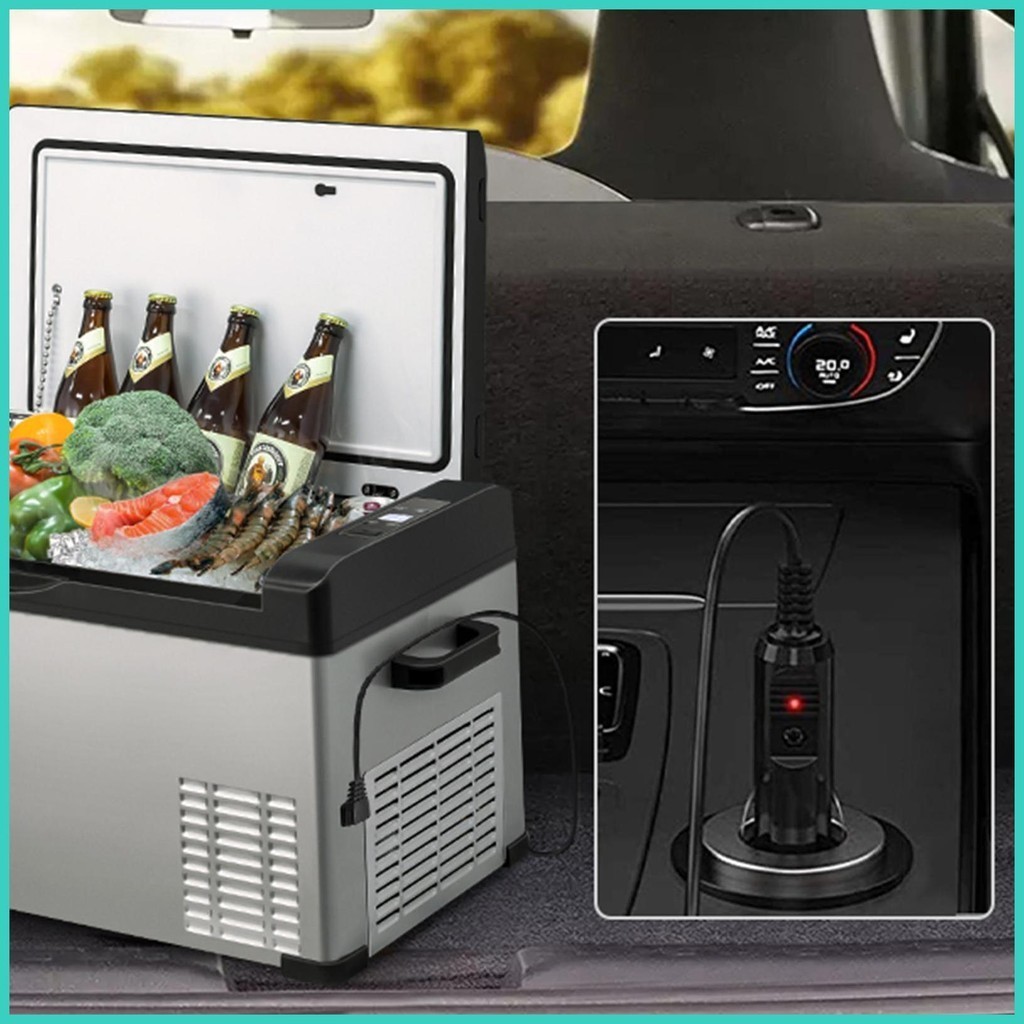 สายไฟตู้เย็น ขนาดเล็ก 12V 24V DC 2 Pin แบบพกพา สําหรับรถยนต์