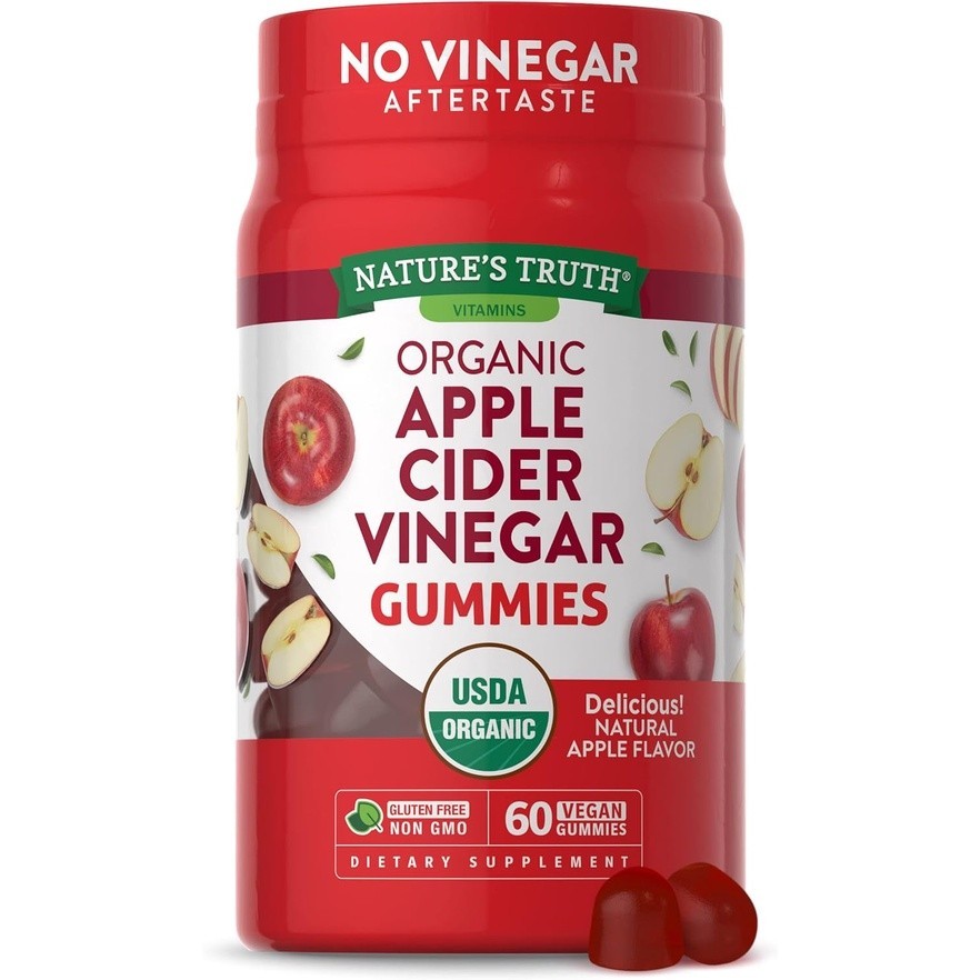 Nature’s truth Organic Apple Cider Vinegar 500 mg. Gummies (60กัมมี่) กัมมี่แอปเปิ้ลไซเดอร์