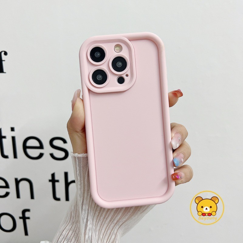 SAMSUNG MacaronสีปลอกสําหรับSamsung Galaxy A17 A07 A06 S25 Plus Ultra FE Edge A56 A55 M55 F55 5G 4Gเคสโทรศัพท์DopamineสีทึบAnti-fall Soft TPUป้องกันกรณีครอบคลุม - รูปที่ 3