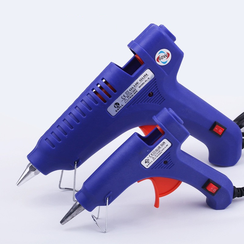(vsx)ปืนกาวแท่ง ปืนยิงกาว Super Hot Melt Glue Guns ปืนยิงกาวร้อน (สีน้ำเงิน)
