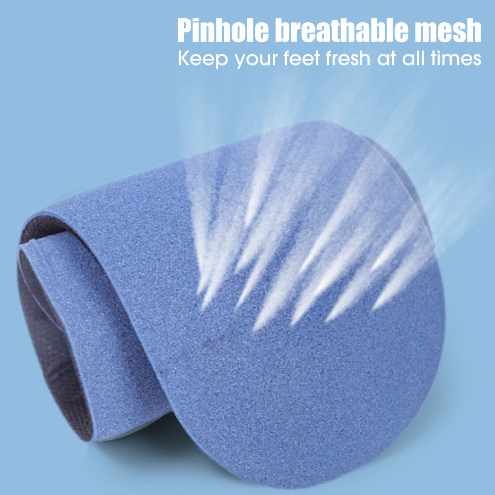 แผ่นรองพื้นรองเท้ากีฬา ระบายอากาศ ซับเหงื่อ ซับแรงกระแทก สีดํา แบบเปลี่ยน สําหรับรองเท้านวด ดูแลเท้า - รูปที่ 6