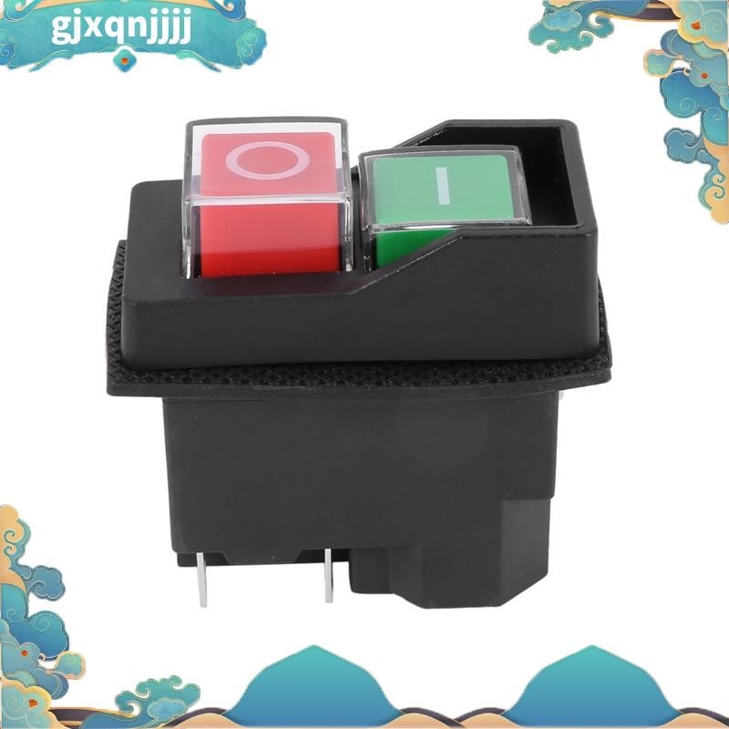 สวิตช์ปุ่มกดแม่เหล็กไฟฟ้า กันน้ํา 5 Pins KJD17 220-240V สําหรับผู้เริ่มต้น Gjxqnjjj