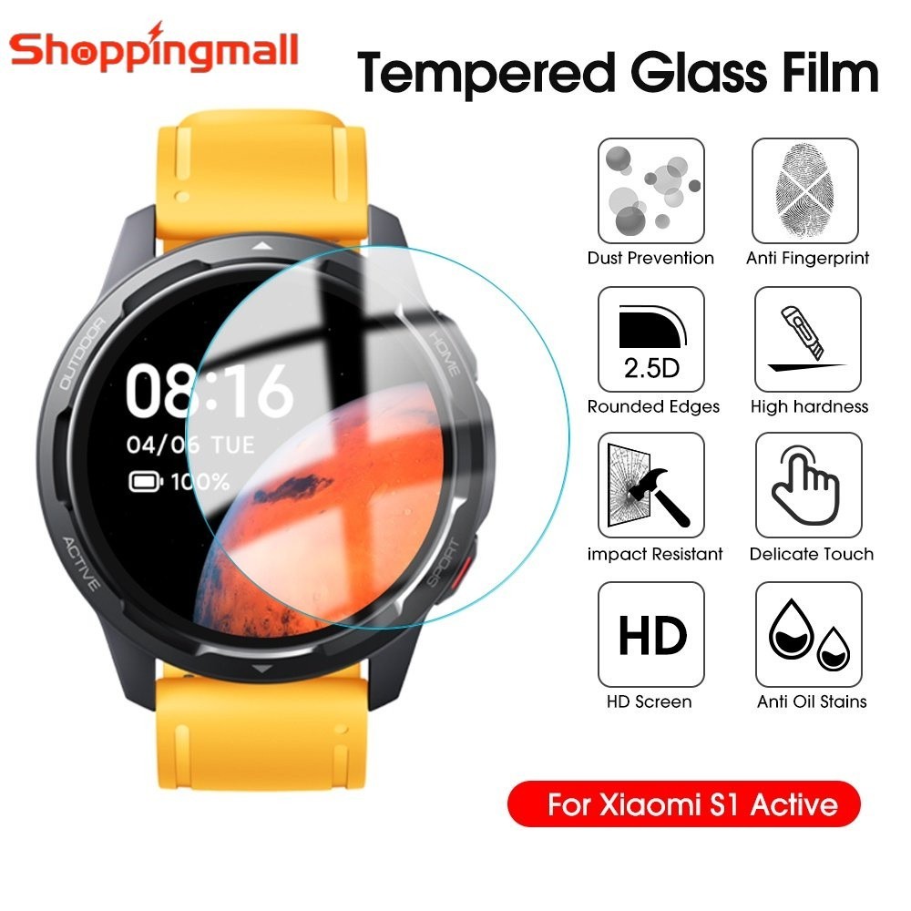ฺ์[Sunshine] ฟิล์มกระจกนิรภัยกันรอยหน้าจอ HD ใส / ฟิล์มป้องกันรอยขีดข่วน สําหรับ Xiaomi Mi Watch S1 Active