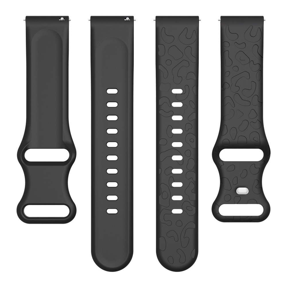 18 มม.22 มม.ซิลิโคน Cheetah เสือดาวแกะสลักสําหรับ Garmin Vivoactive 4 4 S Forerunner 265 265S 255 255S เพลง Venu 2 2 2s 3