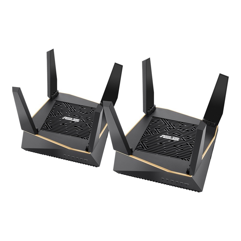 ASUS RT-AX92U (2 Pack) Mesh WiFi 6 Tri Band AX6100 (Coverage 5500 sq.ft. 6+ rooms) รับประกันศูนย์ 3 