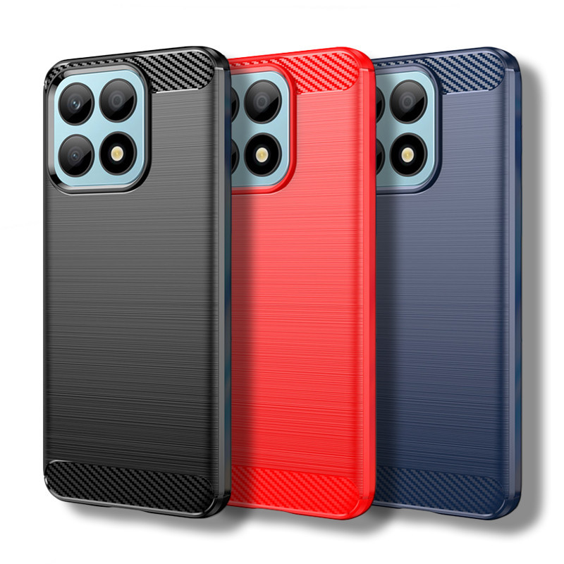 สําหรับ Honor X8A 9S 9CกรณีHuawei Nova 3E 4E 5T 2i 7i 6 SE 2 lite 11i 10 SEฝาครอบคาร์บอนไฟเบอร์กันกร