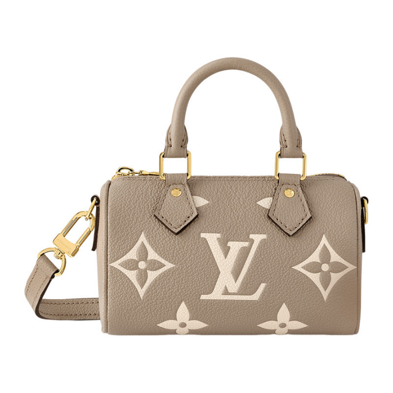 LV/Louis Vuitton Women's Bag Nano Speedy Calf Leather Mini One Shoulder Handheld Pillow M82890
