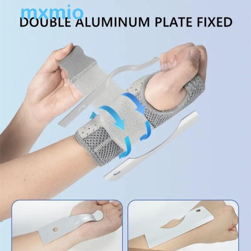 MXMIO Wrist Brace Splint Protector, Right Left Hand Breathable Wrist Support Professional Splint, Hand Brace Adjustable