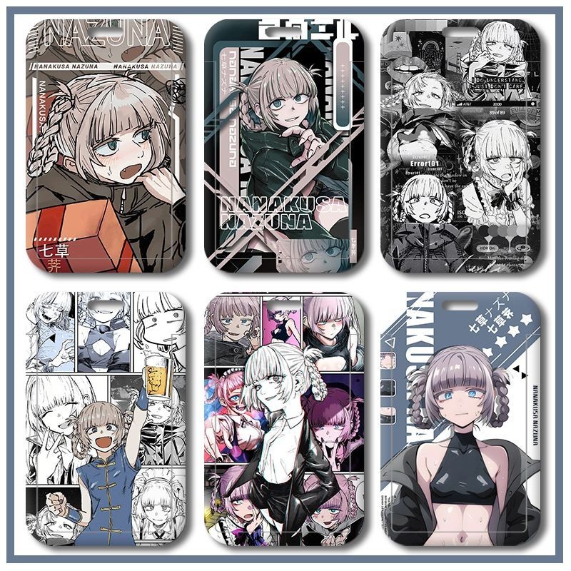 Anime CALL OF THE NIGHT Girl Name Tag ABS ฝาครอบเลื่อน Hard Shell Student Card Holder ID Holder
