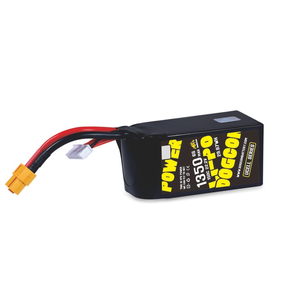 UCELL series U-CELL DOGCOM 1350mAh 150C 6S 22.2V อุปกรณ์โดรน Drone