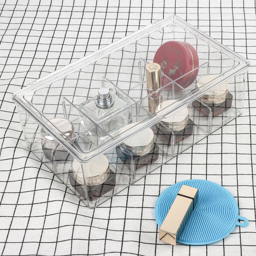 LOCAL789 GOME กล่องเก็บของอเนกประสงค์ฝาเปิด TG59549 ขนาด 17.1x28.2x9.4 cm. ใส ร้านอยู่ในไทย