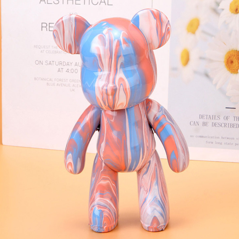 ชุดหมีเทสี DIY หมีของเหลว ชุดโมเดลหมีเทสี ของเล่นศิลปะ สำหรับตกแต่งบ้าน มีขายเป็นเซ็ต