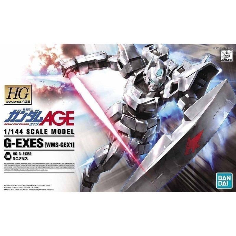 Bandai HG Gundam AGE 09 G-EXES G Egges White Wolf Assembly Model