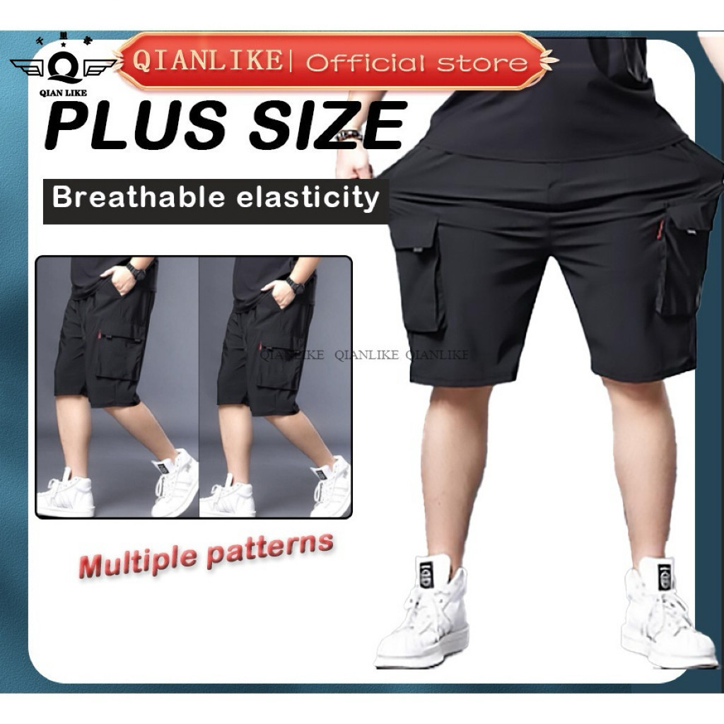 พร้อมส่ง【2-8XL】กางเกงขาสั้นลําลอง ทรงหลวม ขนาดใหญ่ สําหรับผู้ชาย