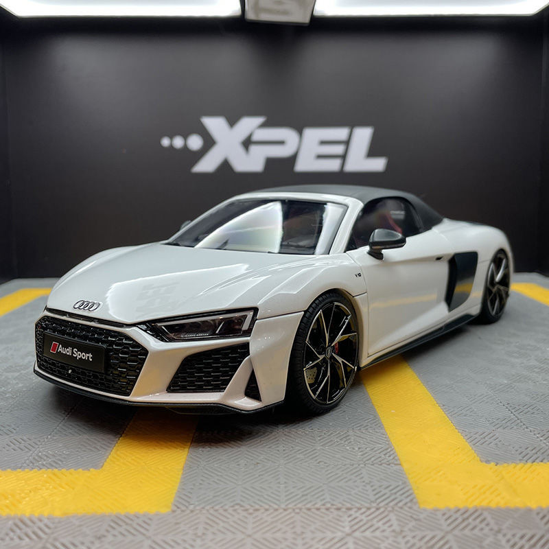 - Kengfai KengFai 1 ✺ 18 AUDI R8 2021 เปิดประทุน AUDI R8 โลหะผสมจําลองรถคอลเลกชัน NUJ6