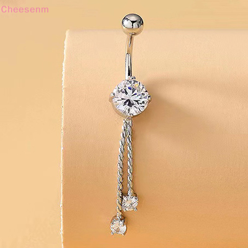 Cheesenm Zircon Moon Star Heart จี้ Navel เครื่องประดับผีเสื้อ Water Drop Belly ปุ่มแหวนสําหรับผู้หญิงเครื่องประดับ TH