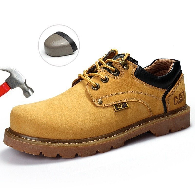 Caterpillar รองเท ้ านิรภัยเหล ็ กนิ ้ วเท ้ ารองเท ้ านิรภัยผู ้ ชายผู ้ หญิงแฟชั ่ นแมว PUBC