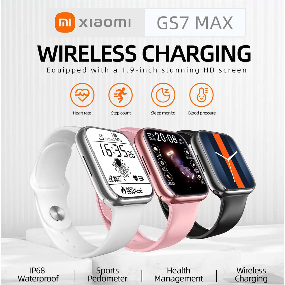 xiaomi สมาร์ทวอทช์ GS7 สัมผัสได้เต็มจอ Smart Watch รับประกัน 1ปี รองรับภาษาไทย นาฬิกาสมาร์ทวอทช์ บลูทูธโทรนาฬิกาจับเวล 2